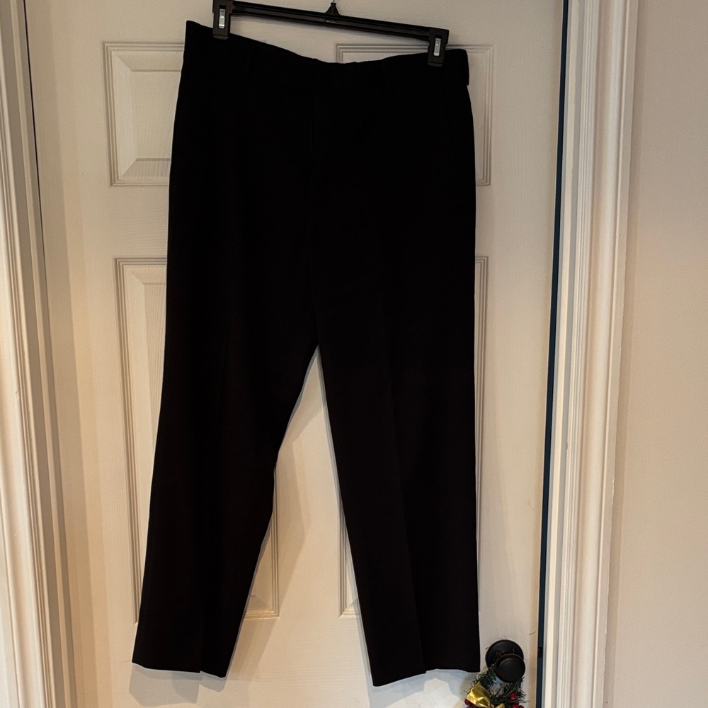 Men’s Kenneth Cole Black Flat Front Dress Pants